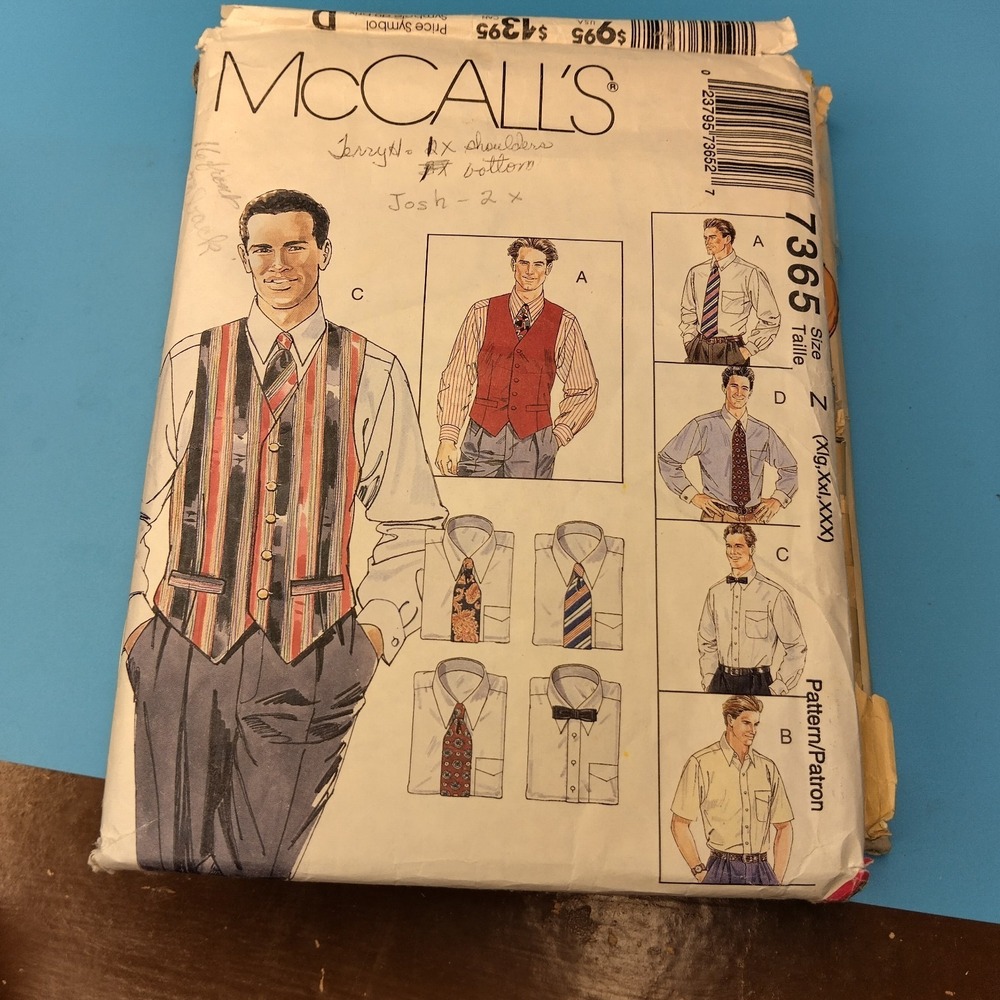 Huge Vintage Men's Sewing Pattern Lot McCall's Butterick 70s 80s 90s Sportswear - Picture 8 of 11